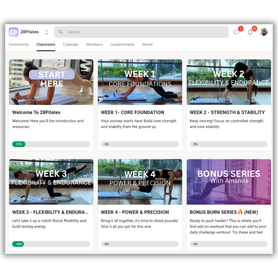 Pilates Reformer + 28 Day Challenge