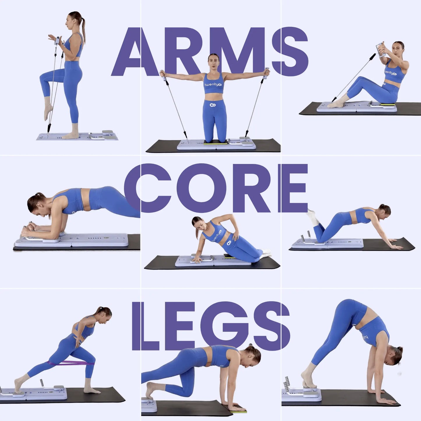 Portable Pilates Reformer + 90 Day Bootcamp