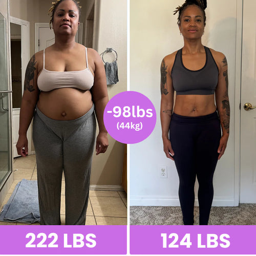 "100 pounds down!"
