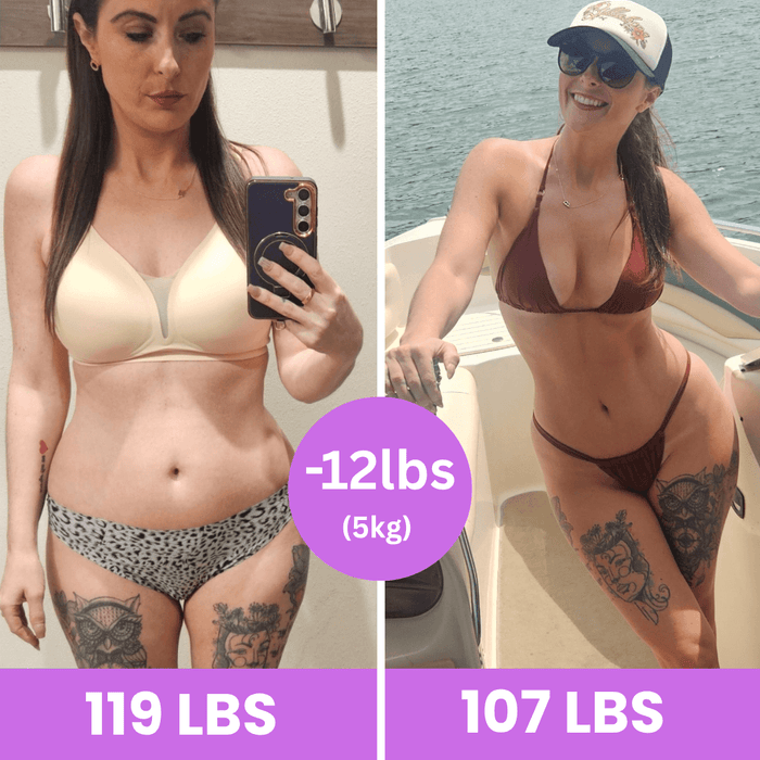 Bex, 119 lbs to 107 lbs