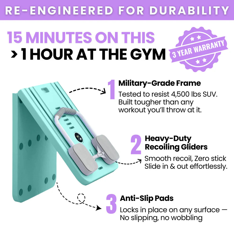 Portable Pilates Reformer + 90 Day Bootcamp