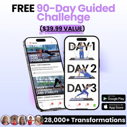 Portable Pilates Reformer + 90 Day Bootcamp