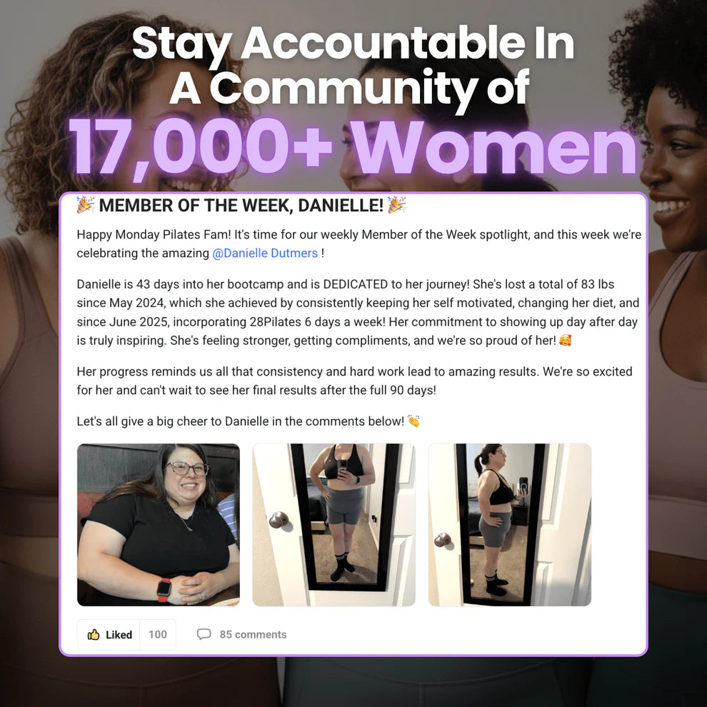 Portable Pilates Reformer + 90 Day Bootcamp