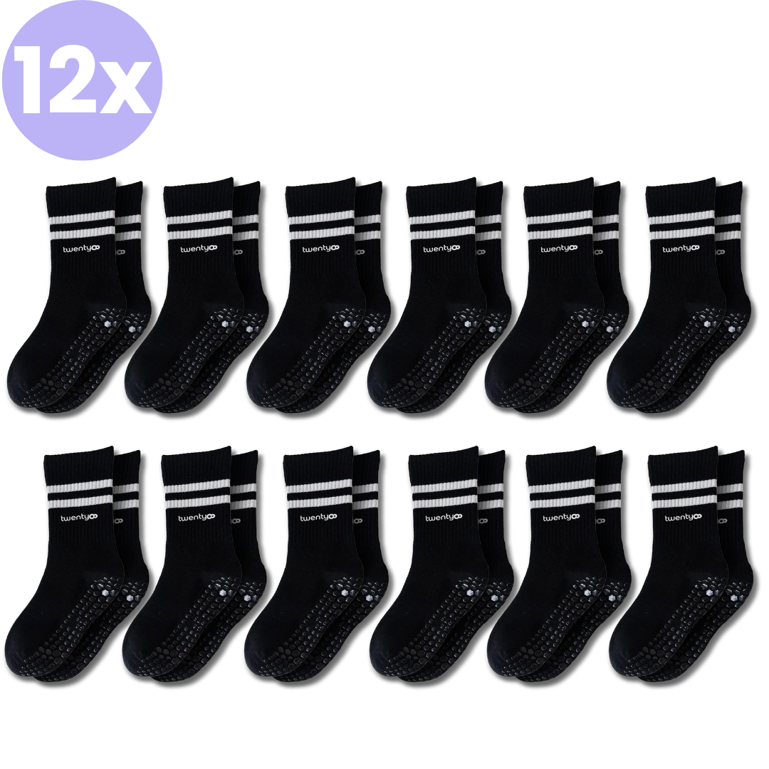 12x Non-Slip Pilates Socks