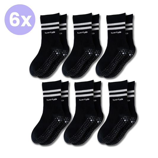 6x Non-Slip Pilates Socks